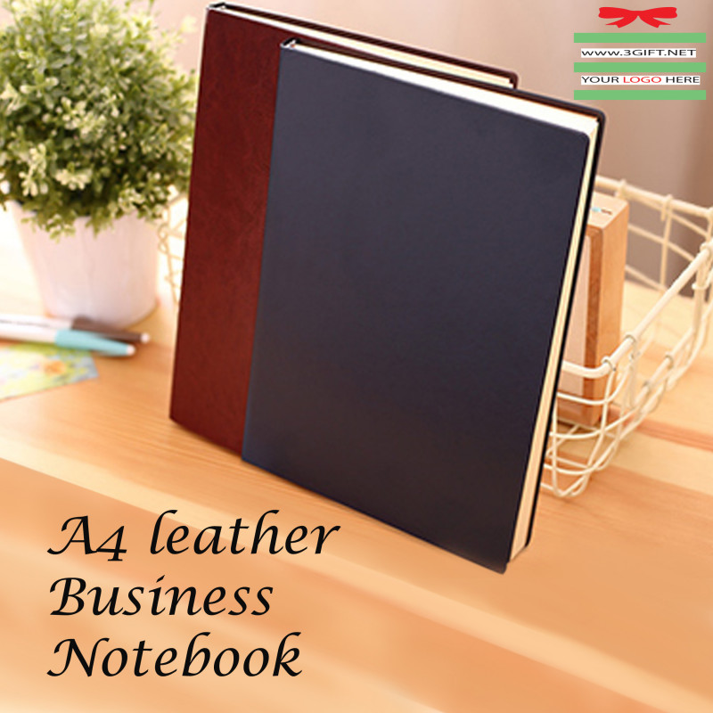 A4 leather Business Notebook